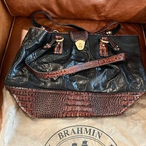 Last Chance Sale! - Brahmin brown and black leather purse